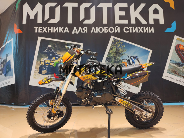 Питбайк BSE (БСЕ) EVO 110e Hotrod Red 14/12 M (мех. КПП) жёлтый | Мототека Питбайк BSE (БСЕ) EVO 110e Hotrod Red 14/12 M (мех. КПП) жёлтый | Мототека